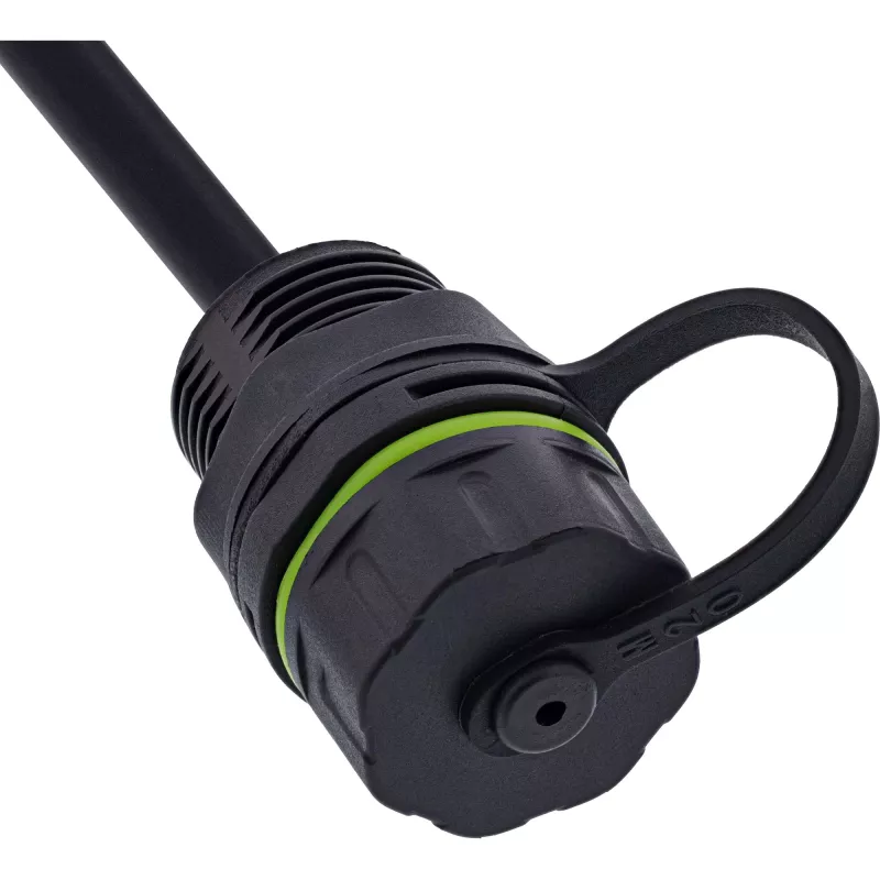 InLine 69927K — lyties keitiklis RJ45 su integruotu 20 cm laidu, Cat.6A, IP68, M20