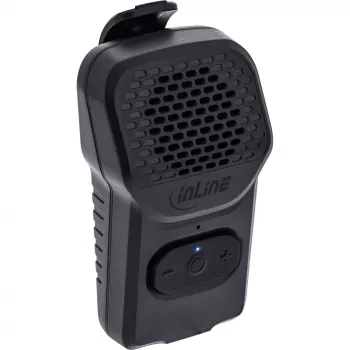 Nešiojamas monogarsiakalbis InLine 55383 — juodas, garsiakalbis 2,8 cm, Bluetooth 2,4 GHz (10 m atstumas)