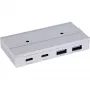 InLine 35395M sąsajos centras USB 3.2 Gen 2 (3.1 Gen 2) Type-C 10000 Mbit/s sidabrinis