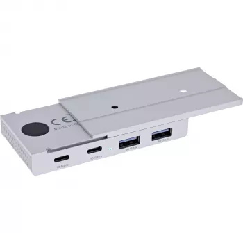 InLine 35395M sąsajos centras USB 3.2 Gen 2 (3.1 Gen 2) Type-C 10000 Mbit/s sidabrinis
