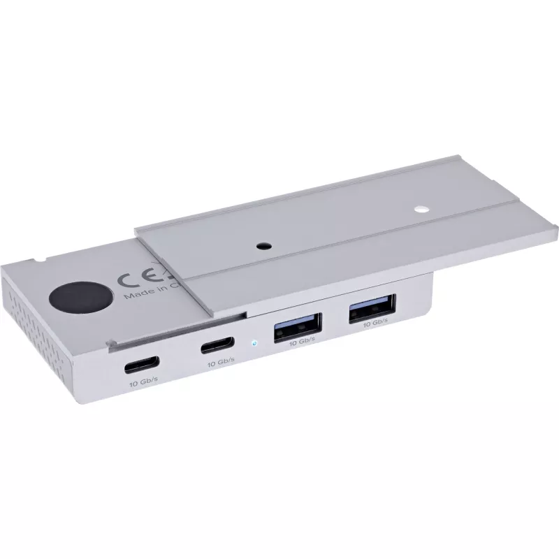 InLine 35395M sąsajos centras USB 3.2 Gen 2 (3.1 Gen 2) Type-C 10000 Mbit/s sidabrinis