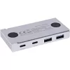 InLine 35395M sąsajos centras USB 3.2 Gen 2 (3.1 Gen 2) Type-C 10000 Mbit/s sidabrinis