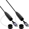InLine 17990T HDMI laidas 90 m HDMI A tipo (standartinis) Juoda