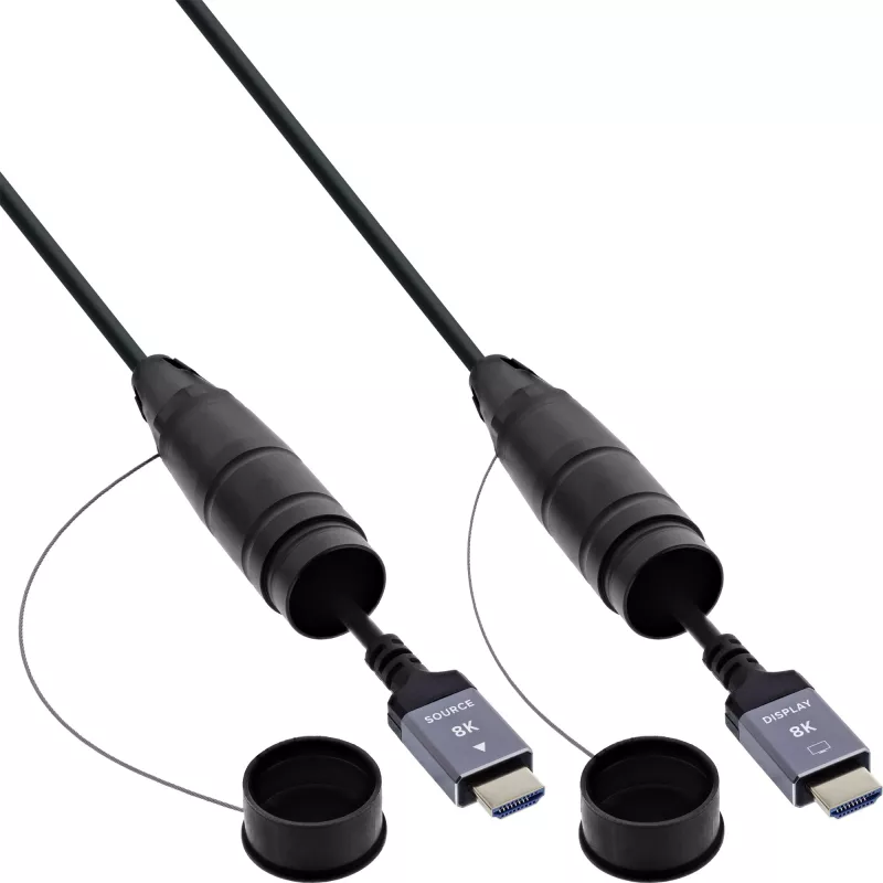 InLine 17990T HDMI laidas 90 m HDMI A tipo (standartinis) Juoda