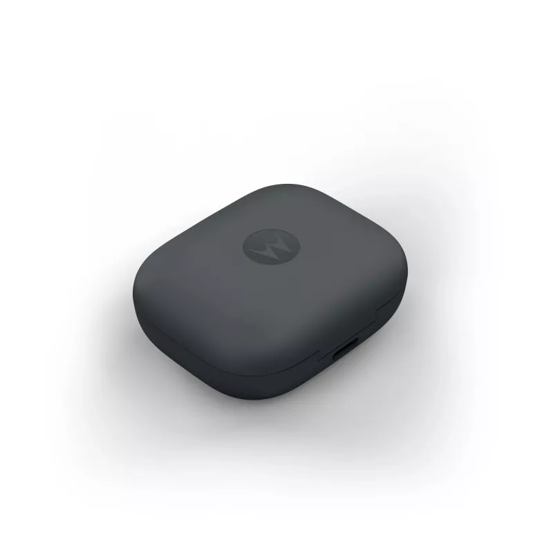 Ausinės MOTOROLA Moto Buds Bass TWS belaidės į ausį skirtos pokalbiams ir muzikai, juodos, 51 g