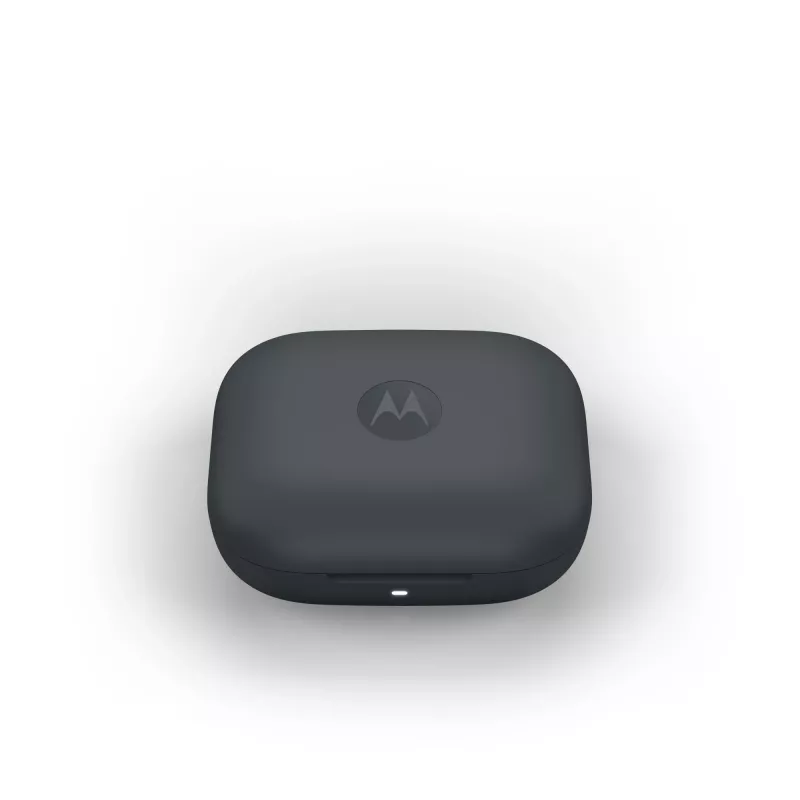 Ausinės MOTOROLA Moto Buds Bass TWS belaidės į ausį skirtos pokalbiams ir muzikai, juodos, 51 g