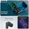 Ausinės MOTOROLA Moto Buds Bass TWS belaidės į ausį skirtos pokalbiams ir muzikai, juodos, 51 g