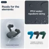 Ausinės MOTOROLA Moto Buds Bass TWS belaidės į ausį skirtos pokalbiams ir muzikai, juodos, 51 g