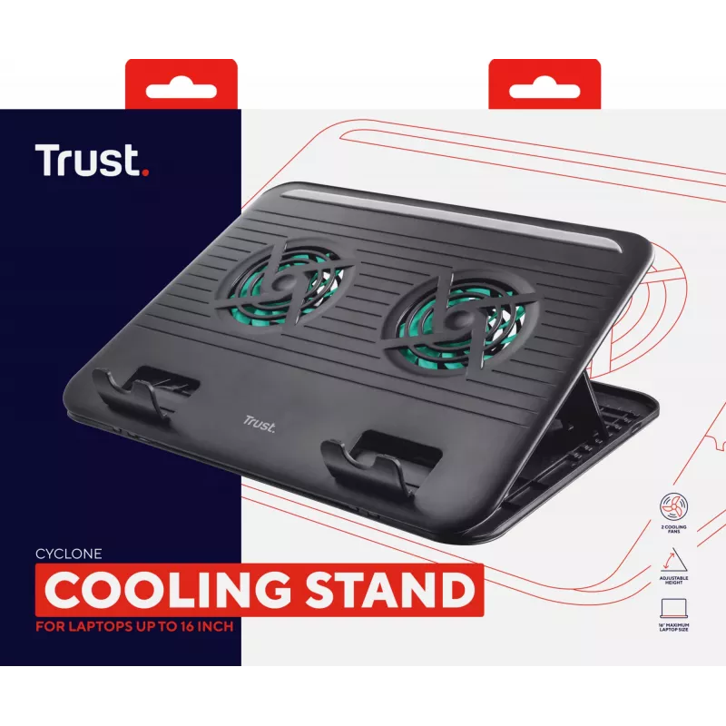 Aušinimo stovas Trust Cyclone Black