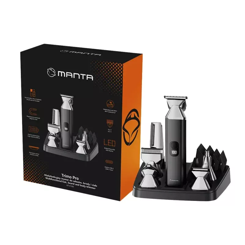 Manta HT-01BK Trimo Pro plaukų kirpimo mašinėlė