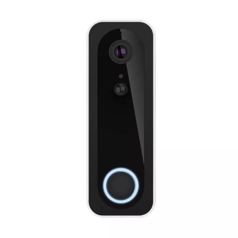 Vaizdo skambutis TRUST DOORCAM-3000, 3 MP, Wi‑Fi 2,4 GHz, MicroSD iki 256 GB, baterija/USB, juoda/balta