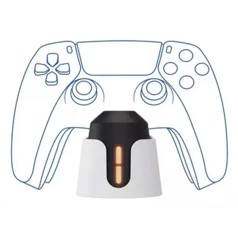 Įkrovimo stovas Trust GXT 228 Dual, skirtas PlayStation 5, juodai baltas