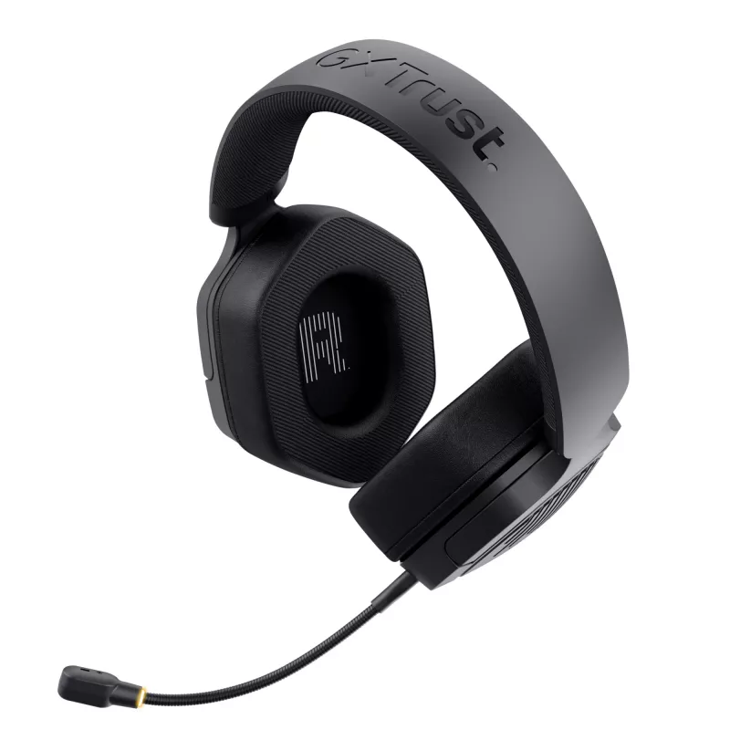 Trust GXT 493 Carus ausinės laidinės ir belaidės, antgalvinės, žaidimams, USB Type-C / USB Type-A, Bluetooth, juodos