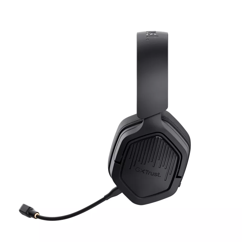 Trust GXT 493 Carus ausinės laidinės ir belaidės, antgalvinės, žaidimams, USB Type-C / USB Type-A, Bluetooth, juodos
