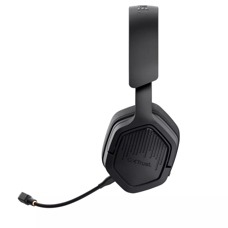 Trust GXT 493 Carus ausinės laidinės ir belaidės, antgalvinės, žaidimams, USB Type-C / USB Type-A, Bluetooth, juodos