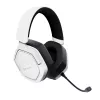 Trust GXT 493W Carus ausinės su mikrofonu, belaidės ir laidinės, 50 mm, 20–20 000 Hz, USB-C / USB-A, Bluetooth, baltos