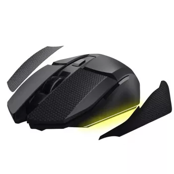 Žaidimų pelė TRUST GXT 122 Felox+ – dešinė ranka, optinė, RF Wireless + Bluetooth, 10000 DPI, 7 mygtukai, kelių spalvų LED, juoda