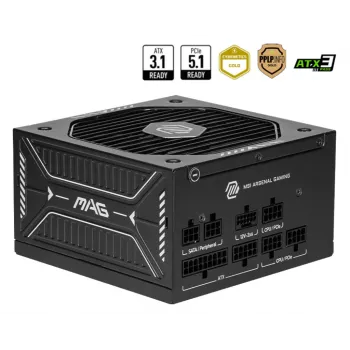 MSI MAG A650GLS PCIE5 maitinimo blokas 650 W 24-pin ATX ATX juodas