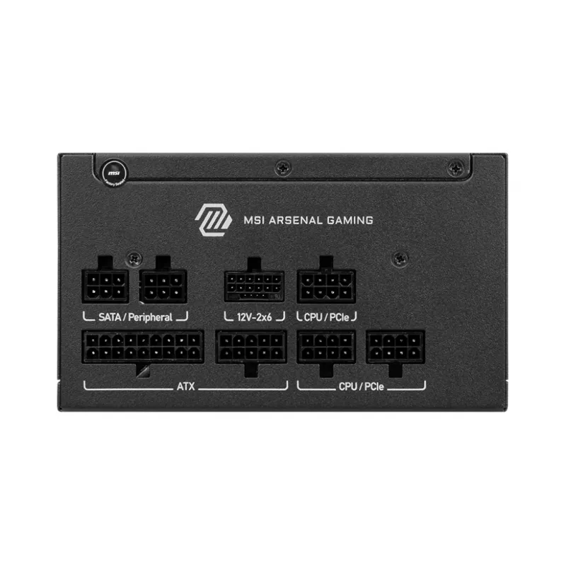 MSI MAG A650GLS PCIE5 maitinimo blokas 650 W 24-pin ATX ATX juodas
