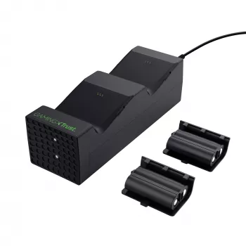 Trust GXT 250 Dvigubo įkrovimo stovelis Xbox Series X | S, USB, juodas
