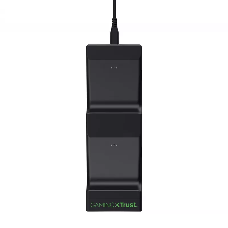 Trust GXT 250 Dvigubo įkrovimo stovelis Xbox Series X | S, USB, juodas