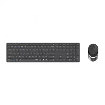 Rapoo 9850M belaidė klaviatūra ir pelė, RF / Bluetooth, QWERTZ vokiškas išdėstymas, pilka