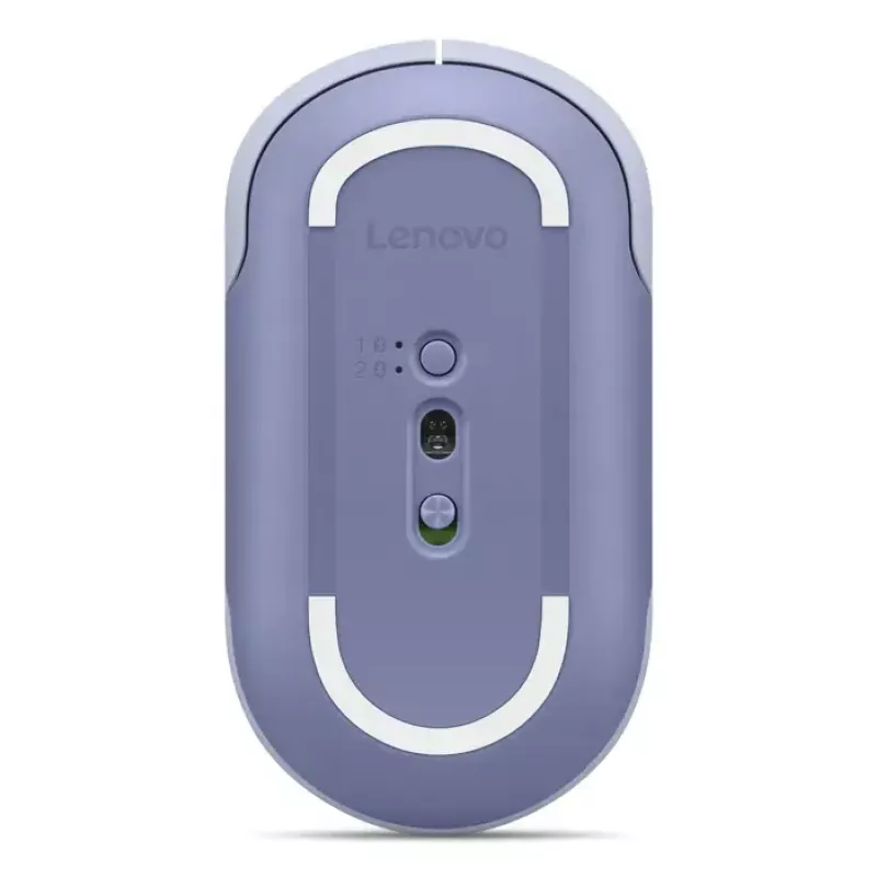 Belaidė Bluetooth biuro pelė Lenovo 350 – ambidekstrinė, optinė 2400 DPI, 6 mygtukai, mėlyna
