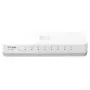 D-Link DES-1008C nevaldomas Fast Ethernet (10/100) komutatorius, 8 prievadai, stalinis, baltas
