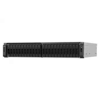 QNAP TS-h3077AFU-R7-64G NAS / saugojimo serveris Rack (2U) AMD Ryzen™ 5 64 GB DDR5 0 TB QuTS hero juoda, metalinė