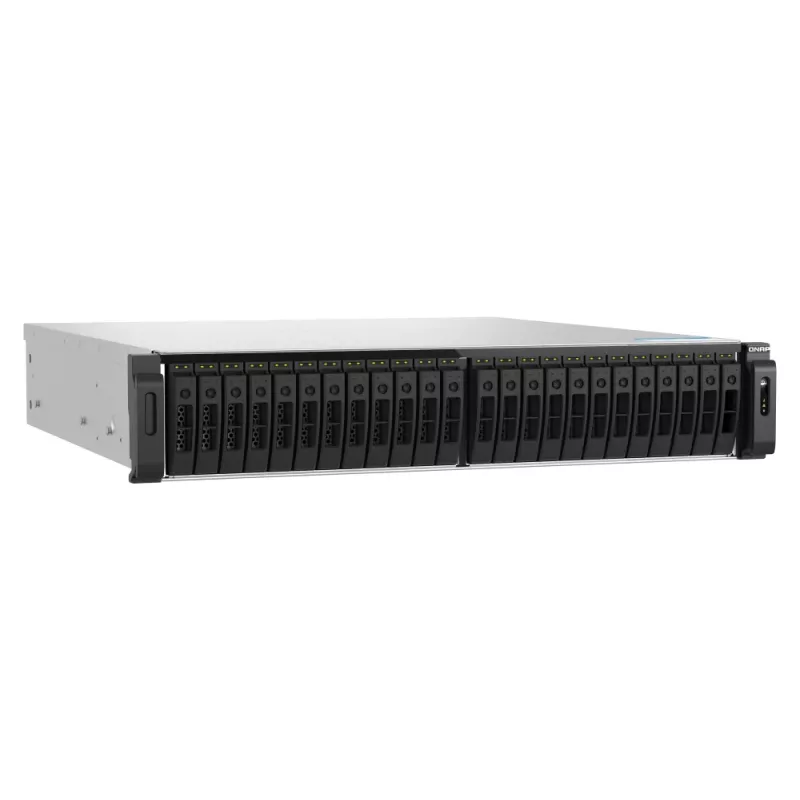 QNAP TS-h3077AFU-R7-64G NAS / saugojimo serveris Rack (2U) AMD Ryzen™ 5 64 GB DDR5 0 TB QuTS hero juoda, metalinė