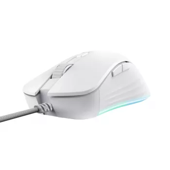 Trust GXT924W YBAR+ žaidimų pelė, dešinei rankai, USB Type-A, optinė, 25600 DPI