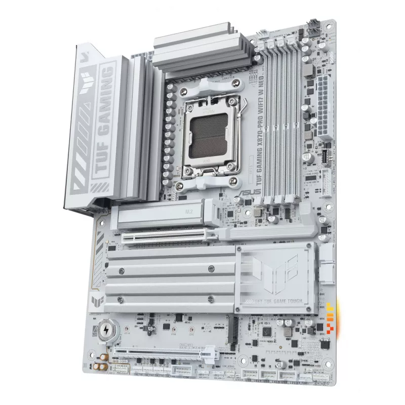 Pagrindinė plokštė ASUS TUF GAMING X870-PRO WIFI7 W NEO, AMD X870, Socket AM5, ATX, DDR5, 4 DIMM, 256 GB, Wi‑Fi 7, 5Gb Ethernet