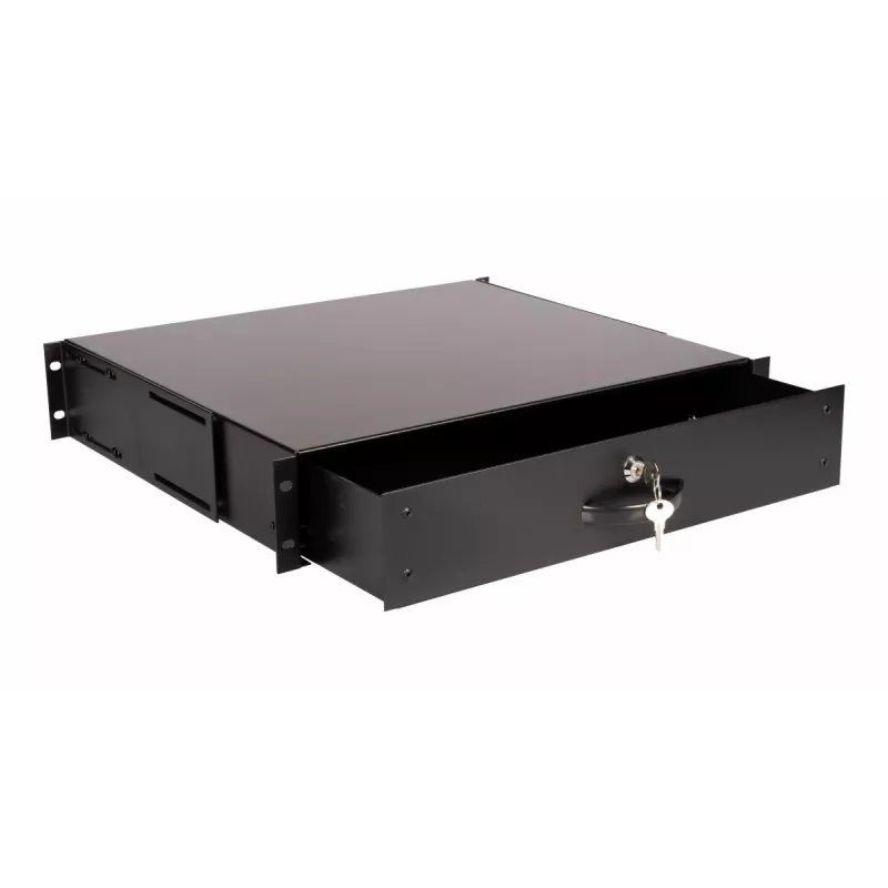 Stalčius Equip Lockable Drawer 19' 2U RAL9005 Juodas