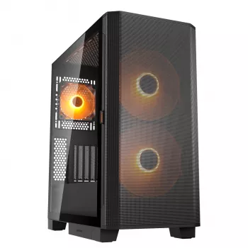 PC Midi Tower korpusas Cougar Airface FLO ARGB, juodas