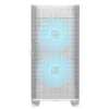 COUGAR Airface FLO ARGB White Midi Tower korpusas — 2x180mm priekyje, 1x120mm gale, 2.5/3.5 colio HDD, 240×480×509 mm