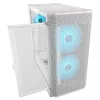 COUGAR Airface FLO ARGB White Midi Tower korpusas — 2x180mm priekyje, 1x120mm gale, 2.5/3.5 colio HDD, 240×480×509 mm