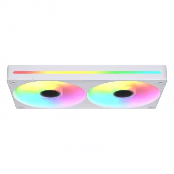 COUGAR Unity240-FB 120mm ARGB PWM priekinis ventiliatorius (vieno rėmo, 700–2500 RPM, FDB, 5,4 mmH2O, baltas)