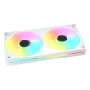 COUGAR Unity240-FB 120mm ARGB PWM priekinis ventiliatorius (vieno rėmo, 700–2500 RPM, FDB, 5,4 mmH2O, baltas)
