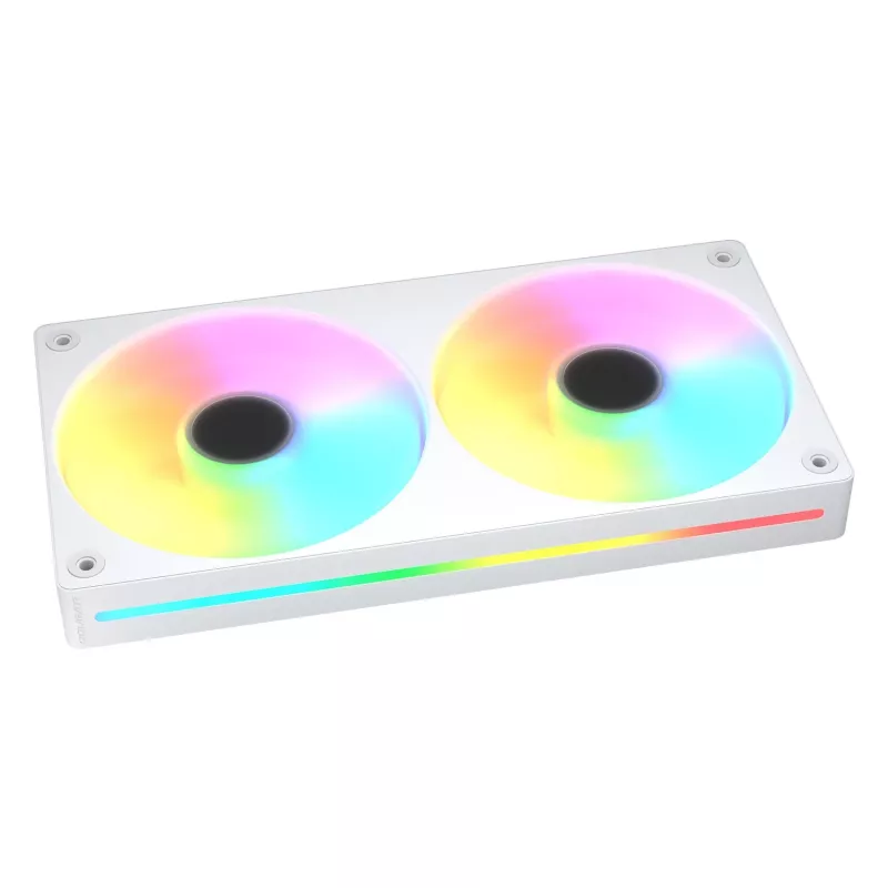 COUGAR Unity240-FB 120mm ARGB PWM priekinis ventiliatorius (vieno rėmo, 700–2500 RPM, FDB, 5,4 mmH2O, baltas)