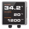 All-in-one skysčio aušintuvas CPU Cougar Poseidon Vistek Pro 240, ARGB, 120 mm ventiliatoriai, 700–2500 RPM, Juoda