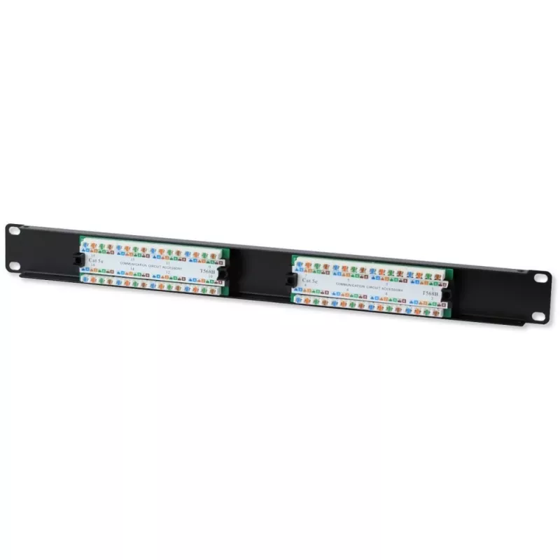Techly skydelis Patch Panel UTP 16 prievadų RJ45 Cat.5E I-PP 16-RU-C5ET