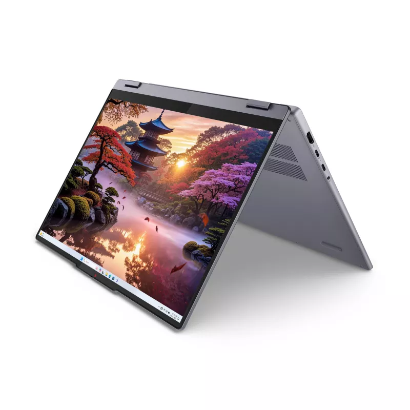Lenovo IdeaPad 5 2-in-1 16AKP10 Copilot+ PC AMD Ryzen™ AI 5 340 Hibridinis (2-in-1) 40,6 cm (16 colių) Liečiamas WUXGA 16 GB LPDDR5x-SDRAM 1 TB SSD Wi-Fi 7 (802.11be) Windows 11 Home Pilka