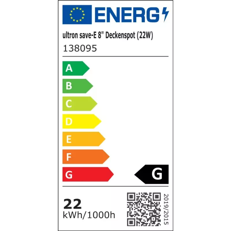 Energiją taupanti lempa Ultron 138095 22 W 4000 K