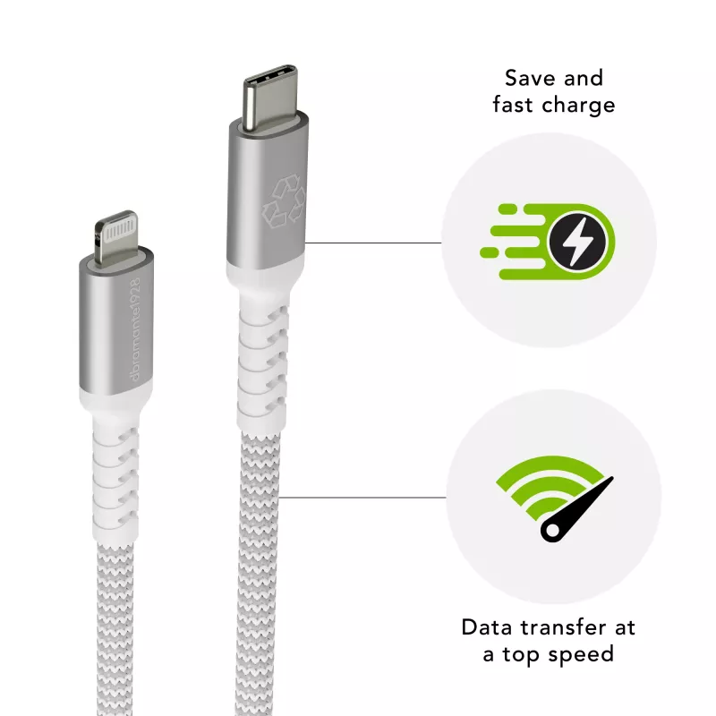 dbramante1928 re-charge Pro - BRD Laidas 2m USB-C į Lightning -W