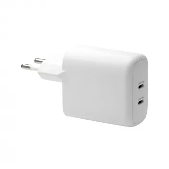 dbramante1928 re-charge Pro - EU sieninis įkroviklis 2x USB-C 20W - balta