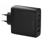 Sieninis įkroviklis dbramante1928 re-charge IT EU — 3× USB-C (140 W) + 1× USB-A, juodas