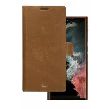 Folio dėklas dbramante1928 Lynge, skirtas Samsung Galaxy S22 Ultra, smėlio spalvos, tinka iki 17,3 cm (6,8'') ekranui, stalinis stovas
