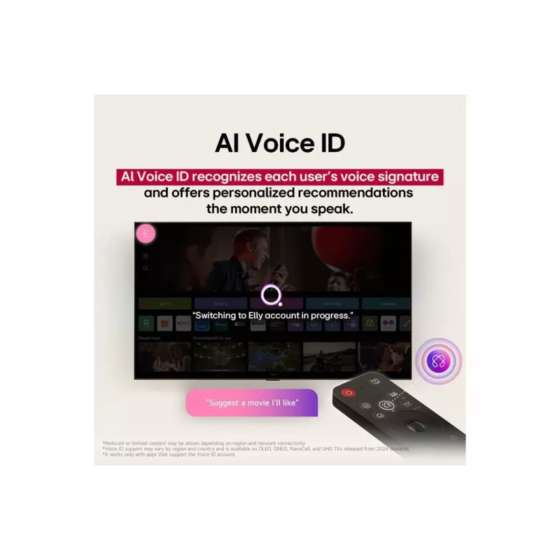 LG UHD AI 65UA75003LA televizorius 165,1 cm (65 col.) 4K Ultra HD Smart TV Wi-Fi juodas