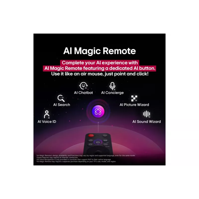 LG UHD AI 65UA75003LA televizorius 165,1 cm (65 col.) 4K Ultra HD Smart TV Wi-Fi juodas