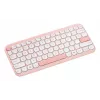 Belaidė klaviatūra ASUS Marshmallow KW100 75% Bluetooth — QWERTZ vokiškas išdėstymas, žirkliniai jungikliai, rožinė